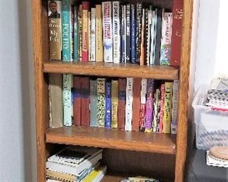 Tall oak book shelf