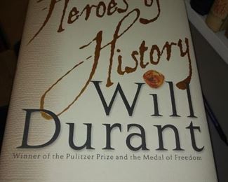 Heroes of History by Bill Durant  2001 w dust Jacket  price $20