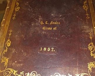 Yale  Class of 1857, Class album autographs and engravings   RARE   with dozens signatures   $1000