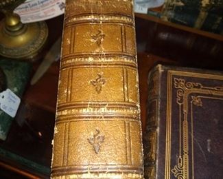 Burns complete works  c. 1857 ed. Leather   $75