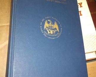 The Order of the First Families of Mississippi  volume 1 Lineage book 1981   $25  
Have 2 - SOLD 1