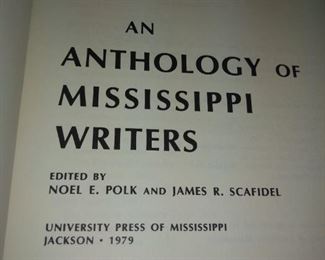 An anthology of Mississippi writers by Noel Polk Univ Press 1979  with dsut Jacket   $25
