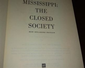 Mississippi the Closed Society by silver c.1966      $25