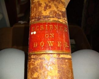 A Treatise on the Law of Dower, scribners c. 1867 Leather was used in Boyd Family of Natchez..     $75