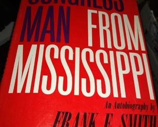 Congressman from Mississippi by Frank Smith includes dust Jacket 1964 1st ed. signed  $20