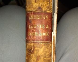 American Lawyer and Businessman's form Book by Beadle pub by Phelps 1851 with notes Natchez 1851 Boyd Family  Rare  $100