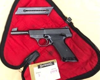 #1 - Browning .22 Target Pistol w/ Original Case