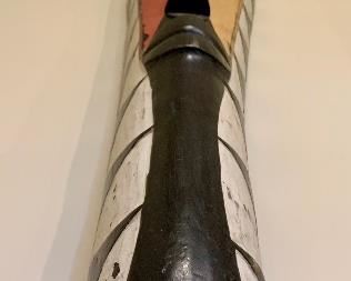 Item 31:  Africa Totem Mask, pictured from the bottom looking up -- 7" x 4" x 48" Tall: $85