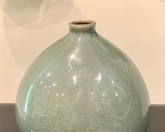 Item 57:  Green Vase - 6" x 7": $25
