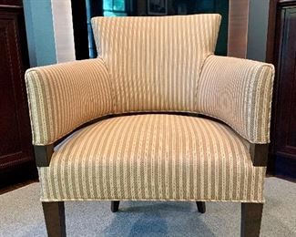 Item 63:  Striped Occasional Chair, 20.5" x 18.5" x 32": $475