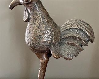 Item 69:  Primitive Style Large Metal Rooster - 15": $125