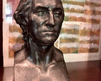 Item 58:  Cast Iron Bust of George Washington
3.25" x 3" x 6.5": $50