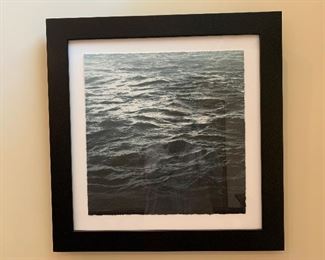 Item 81:  Framed Torn Edge "Waves" Photo/Print -21.5" x 22": $375