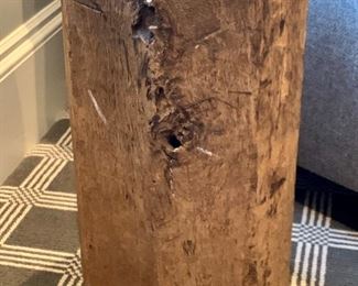 Item 88:  Wood Stump Side Table, 10" x 18": $145