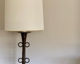 Item 108:  (2) Bronze Table Lamps - 28": $235 for pair