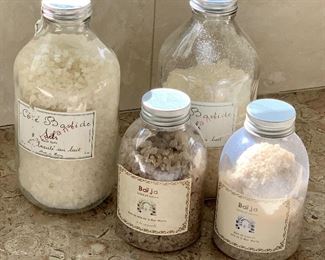 Lot of 4 French Assorted Bath Salts: $75
