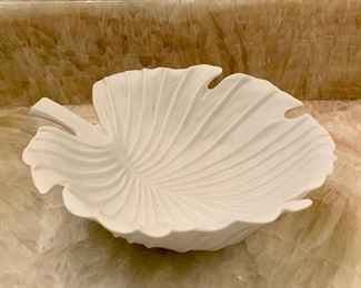 Bisque ceramic leaf dish - great for soap in the bathroom! $14