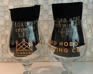 (2) Lord Hobo Brewing Beer Glasses: $10