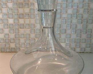 Glass Wine Decanter with Stopper: $32