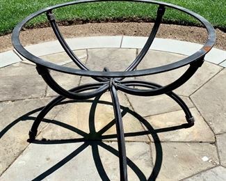 Item 173:  Hand Forged Iron Table W/O Glass Top: $345