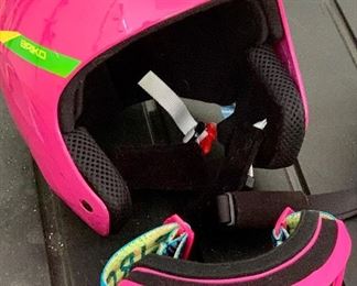 Pink Rocker Jr. (54 cm) Ski/Snowboard Helmet & Goggles: $24