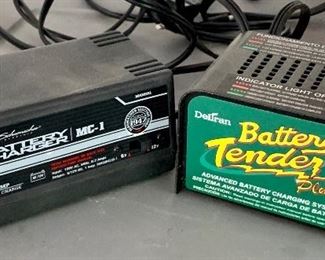 Lot (2) Battery Chargers: $48
