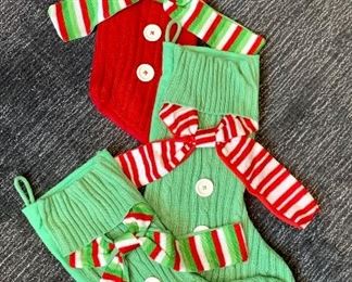 Lot of (3) Christmas Stockings: 