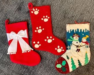 Lot of (3) Christmas Stockings: $14
