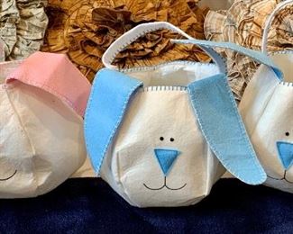 Lot of (3) Cute Easter Bunny Baskets: $6