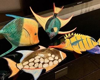 Colorful Fish Wall Decor: $30