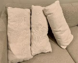 Item 193:  (3) Linen Lumbar Pillows: $45