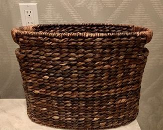 Woven Basket with Handles: $16