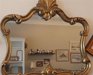 Ornate large mirror - dates back to 1950's