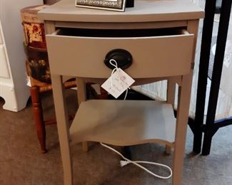1940's Taupe nightstand