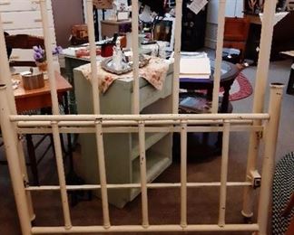 Vintage rod-iron twin bed
