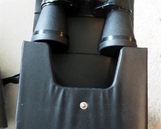 Vintage Military M19 Binoculars and Bushnell Ensign Binoculars With Case