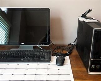 HP Pavilion Slim Line PC Tower, HP 18" Monitor Model# W1907, Netgear N900 Wireless Band Adapter, Keyboard And Mouse