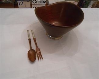 Teak salad set