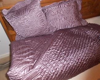 King spread and pillows