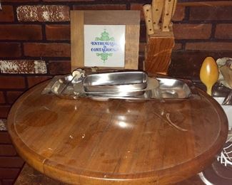 * Lazy Susan, Knives, Coasters and More