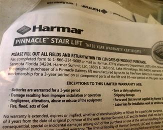 * Harmar Pinnacle Stair Lift - 2 Years Old