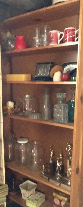 * Lots of Mason Jars, Trophies, Misc. Decor
