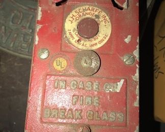 JH Scharff Fire Alarm box $50