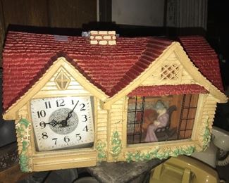 Haddon Home Sweet Home clock, as-is $25