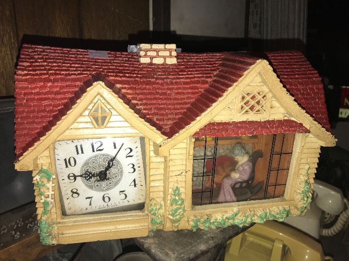 Haddon Home Sweet Home clock, as-is $25