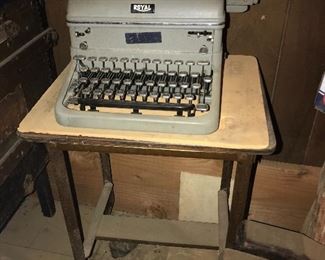 Royal typewriter $40
Typewriter table $40