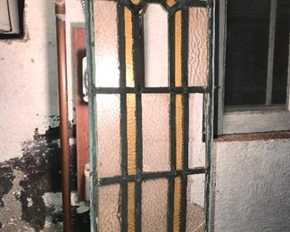 4 of these stained glass panels, all with issues $20 each