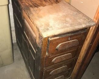 Antique 4 drawer cabinet $60