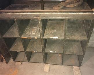 Pair of compartment shelving units $40 each 