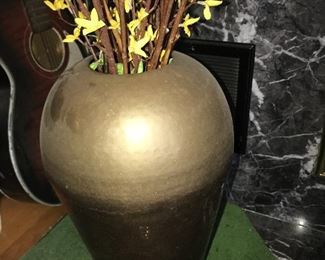 Brass floor vase, Made in India $20